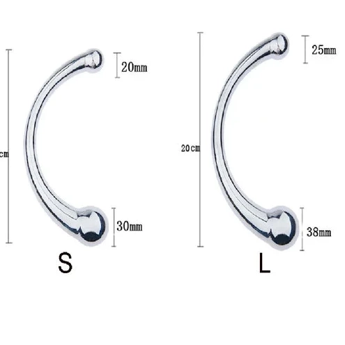 Elegant Hook Anal Ended Steel Stainless Double 5858 0603
